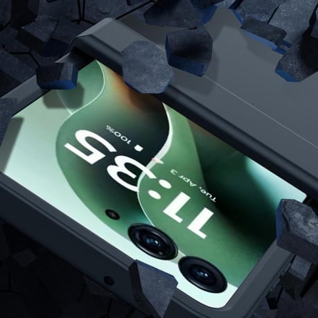 Противоударний чехол 3 в 1 Skin Feel PC для Motorola Razr 60 Ultra - жовтий