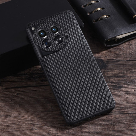 Противоударный чехол Nylon Cloth Texture +TPU для OnePlus 12 - черный