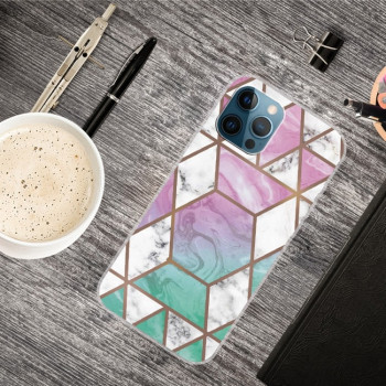 Противоударный чехол Marble Pattern B Series для iPhone 13 Pro - GK-A16