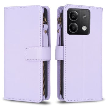 Чохол книжки Zipper Wallet Leather Flip на Xiaomi Redmi Note 13 4G - фіолетовий