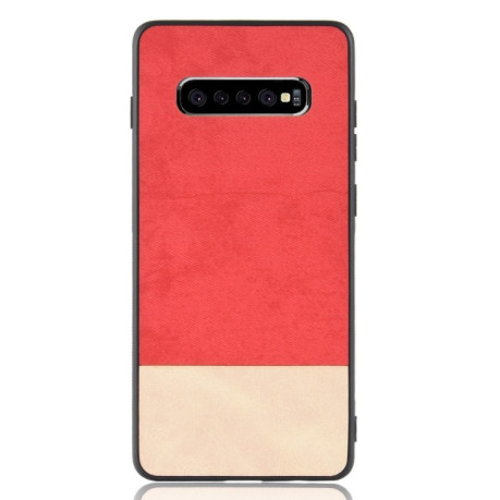 Ударопрочный чехол Color Matching Denim на Samsung Galaxy S10+ /G975-красный
