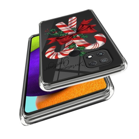 Противоударный чехол Christmas Patterned для Xiaomi Poco C40/Redmi 10c - Christmas Cane