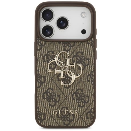 Оригинальный чехол Guess 4G Big Logo на iPhone 17 Pro - Brown