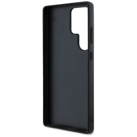 Оригинальный чехол Guess Grained Big 4G Logo Small Classic Logo для Samsung Galaxy S25 Ultra - Gray