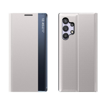 Чехол-книжка Clear View Standing Cover для Samsung Galaxy A32 4G - серебристый