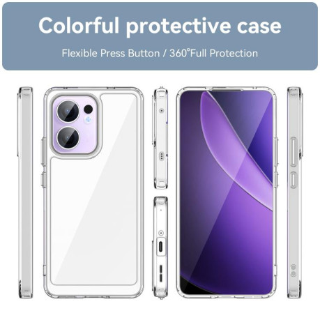 Протиударний чохол Colorful Acrylic Series для OPPO Reno13 F /Reno13 FS - прозорий
