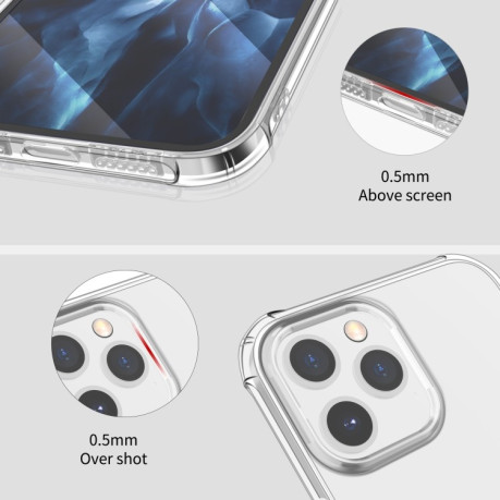 Противоударный акриловый чехол LEEU Design на iPhone 12 Pro Max - прозрачный