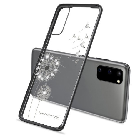Ультратонкий чехол Electroplating Dandelion для Samsung Galaxy S20 FE - черный
