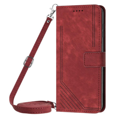 Чохол-книжка Skin Feel Stripe Pattern для Infinix Note 50 4G / 50 Pro 4G - червоний