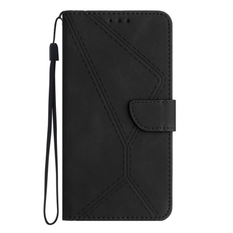 Чехол-книжка Stitching Embossed Leather  для Samsung Galaxy A25 5G - черный
