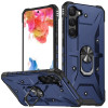 Противоударный чехол EsCase Ring Holde для Samsung Galaxy S23 5G - синий