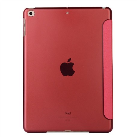 Чехол-книжка Silk Texture на iPad 9/8/7 10.2 (2019/2020/2021) -красный