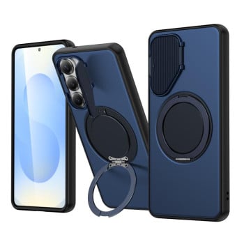 Чехол Escase ShellGod с магнитным кольцом и защитой камеры для Samsung Galaxy A57 5G — синий