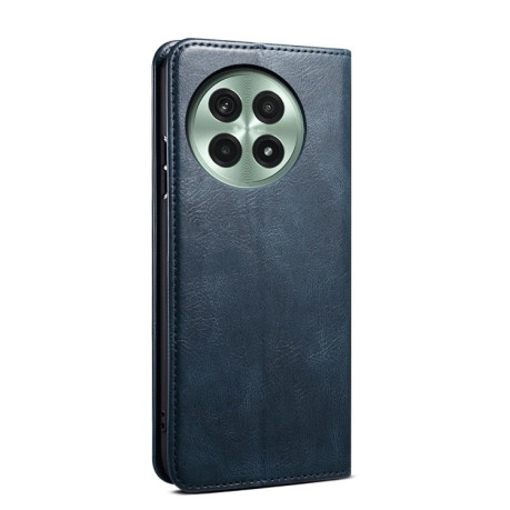 Чехол-книжка Simple Wax Crazy Horse для OnePlus 13 - синий