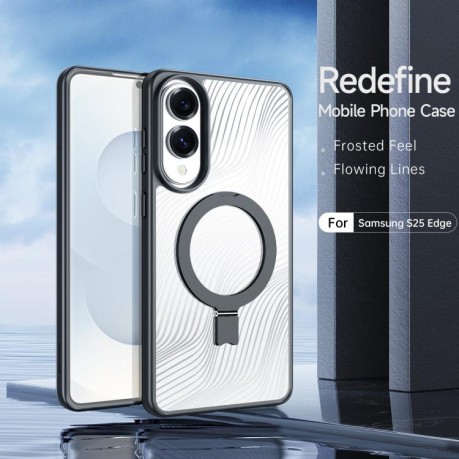 Чехол DUX DUCIS Aimo Series MagSafe Frosted Feel на Samsung Galaxy S25 Edge 5G - черный