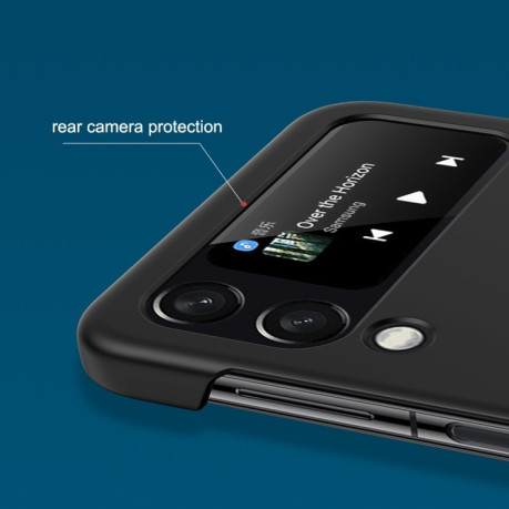 Противоударный чехол Big Hole Fuel Injection для Samsung Galaxy Flip4 - черный