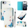 Чехол-книжка Colored Drawing Pattern для iPhone 17e/16e - разноцветный