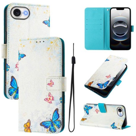 Чохол-книжка Colored Drawing Pattern для iPhone 16e - кольоровий