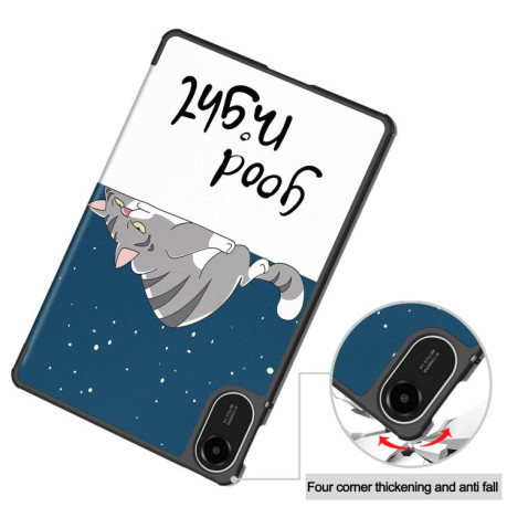 Чохол-книжка Custer Painted 3-Fold Stand Leather для Xiaomi Redmi Pad 2 - Cat