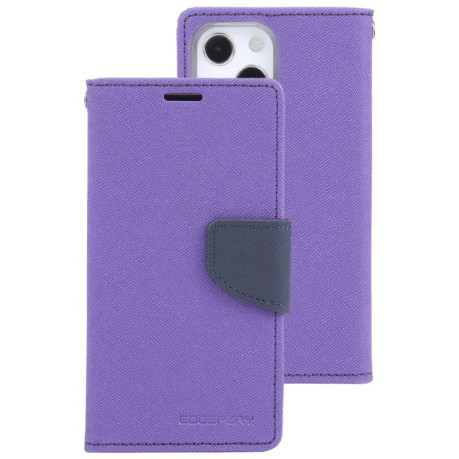 Чехол Книжка Mercury Goospery Magnetic Black для  iPhone 14 - фиолетовый
