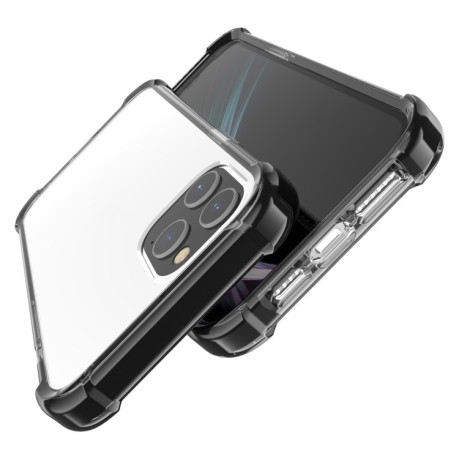 Противоударный акриловый чехол Four-corner на iPhone 12 Pro Max - черный