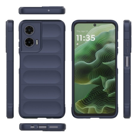 Силиконовый чехол Magic Flannel для Motorola Moto G35 5G Global - синий
