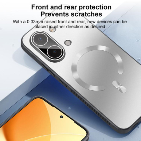 Чехол Escase с защитой камеры для Redmi Turbo 5 Max / Poco X8 Pro Max — серебристый