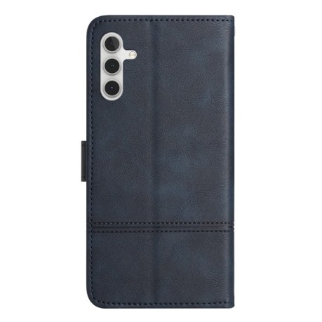 Чехол-книжка Cowhide Texture Stitching Leather на Samsung Galaxy A56 5G - синий