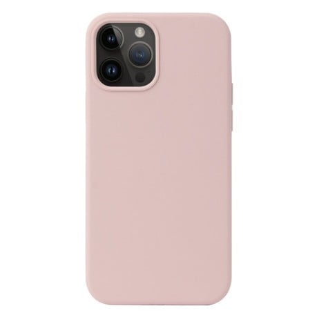 Силіконовий чохол Solid Color Liquid для iPhone 15 Pro Max - рожевий