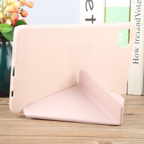 Чохол-книжка Demation Silicone Leather для Xiaomi Redmi Pad SE 8.7 - рожевий