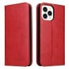 Шкіряний чохол-книжка Fierre Shann Genuine leather на iPhone 14 Pro Max - червоний