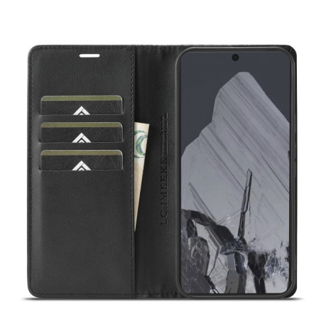 Чехол-книжка LC IMEEKE Carbon Fiber для Google Pixel 9 Pro - Black