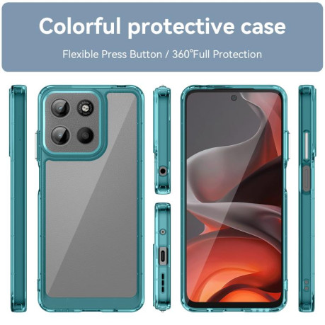 Протиударний чохол Colorful Acrylic Series для Motorola Moto G15 - синій