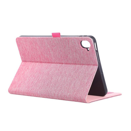Чехол-книжка Fabric Leather для Xiaomi Redmi K Pad - пурпурно-красный