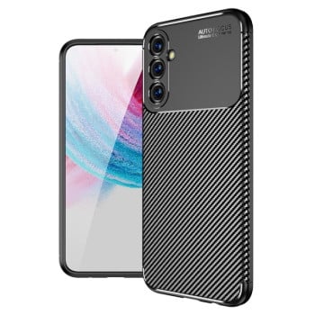 Противоударный чехол Carbon Fiber Texture для Samsung Galaxy M14 5G - черный