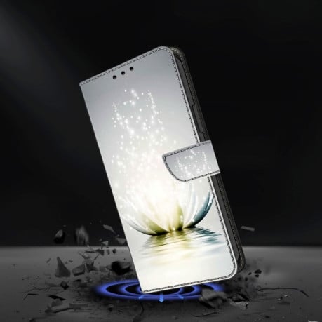 Чехол-книжка Crystal 3D Shockproof Protective Leather для Samsung Galaxy A35 5G - Lotus