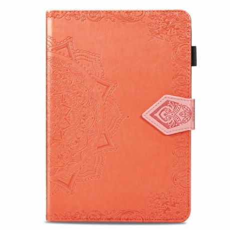 Чохол-книжка Embossed Mandala для iPad Mini 5/4/3/2/1 - помаранчевий