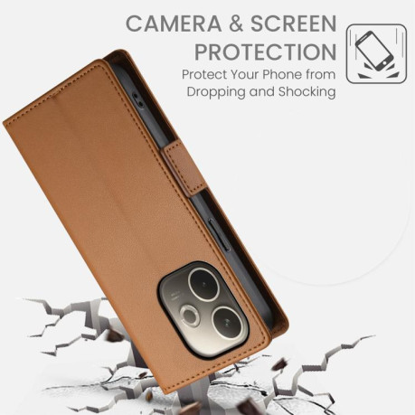 Чохол-книжка Side Buckle Magnetic Frosted Leather для OPPO A5 PRO 5G - коричневий