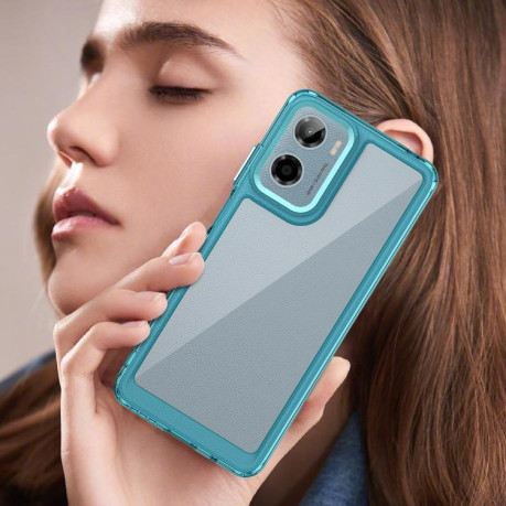 Протиударний чохол Colorful Acrylic Series для Motorola Moto G05 - синій