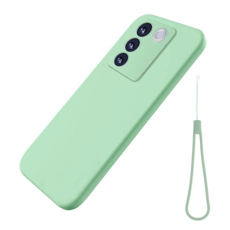 Силіконовий чохол Solid Color Liquid Silicone на Vivo V27e/S16e - зелений