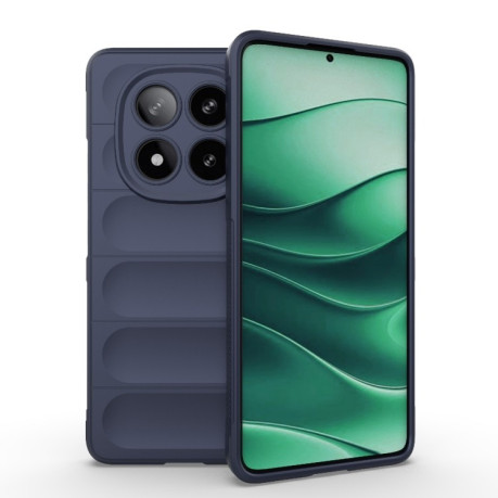 Силіконовий чохол Magic Flannel для Xiaomi Redmi Note 14 Pro 5G/Poco X7 - синій