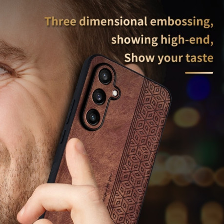 Противоударный чехол AZNS 3D Skin Feel для Samsung Galaxy C55 / M55 - коричневый