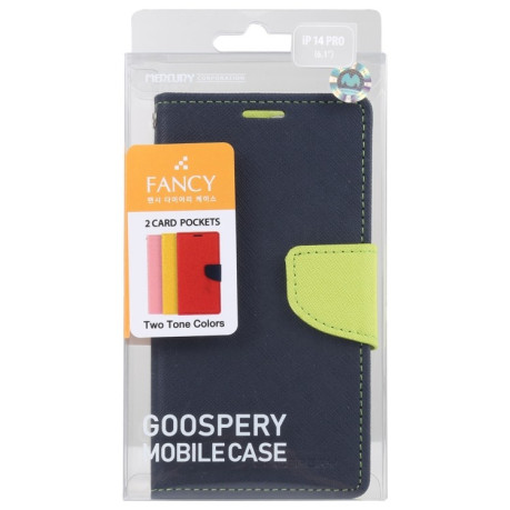 Чохол-книга Mercury Goospery Magnetic для iPhone 14 Plus - синій