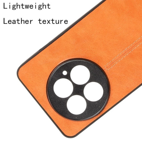 Ударозахисний чохол Cow Pattern Sewing Card Bag для OnePlus 13 - помаранчевий