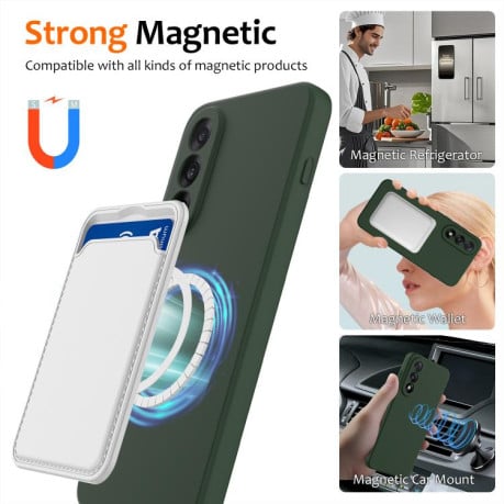 Силіконовий чохол Shockproof Silicone з Magsafe на OnePlus Nord 5 - зелений
