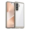 Ударозахисний чохол Colorful Acrylic Series з кольоровою силіконовою боковиною на Samsung Galaxy A57 5G — прозоро-сірий
