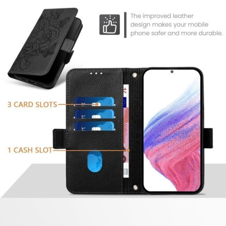 Чохол-книжка Magnetic RFID Anti-theft Leather  для Samsung Galaxy S25+ 5G - чорний