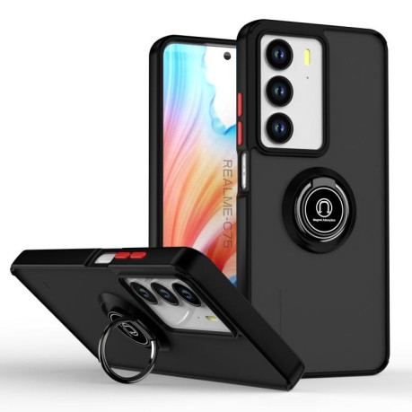 Противоударный чехол Q Shadow 1 Series для Realme C75 4G - Black+Red