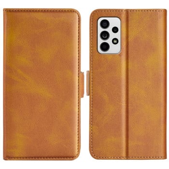 Чехол-книжка с двусторонней магнитной застёжкой на Samsung Galaxy A33 5G - оранжевый