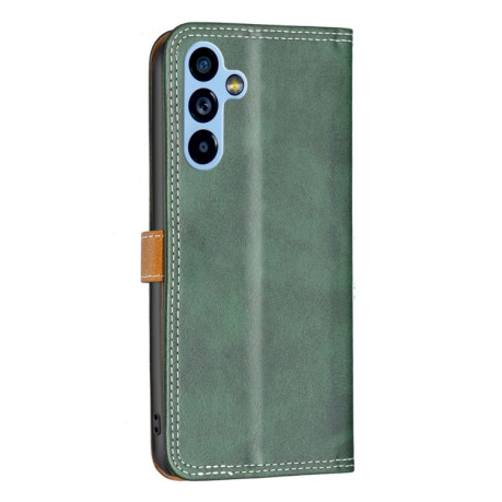 Чохол-книжка Matching Double Sewing для Samsung Galaxy A54 5G - зелений